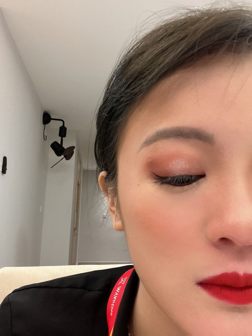 Kate Yip 色彩形象诊断前：错误的妆容 1